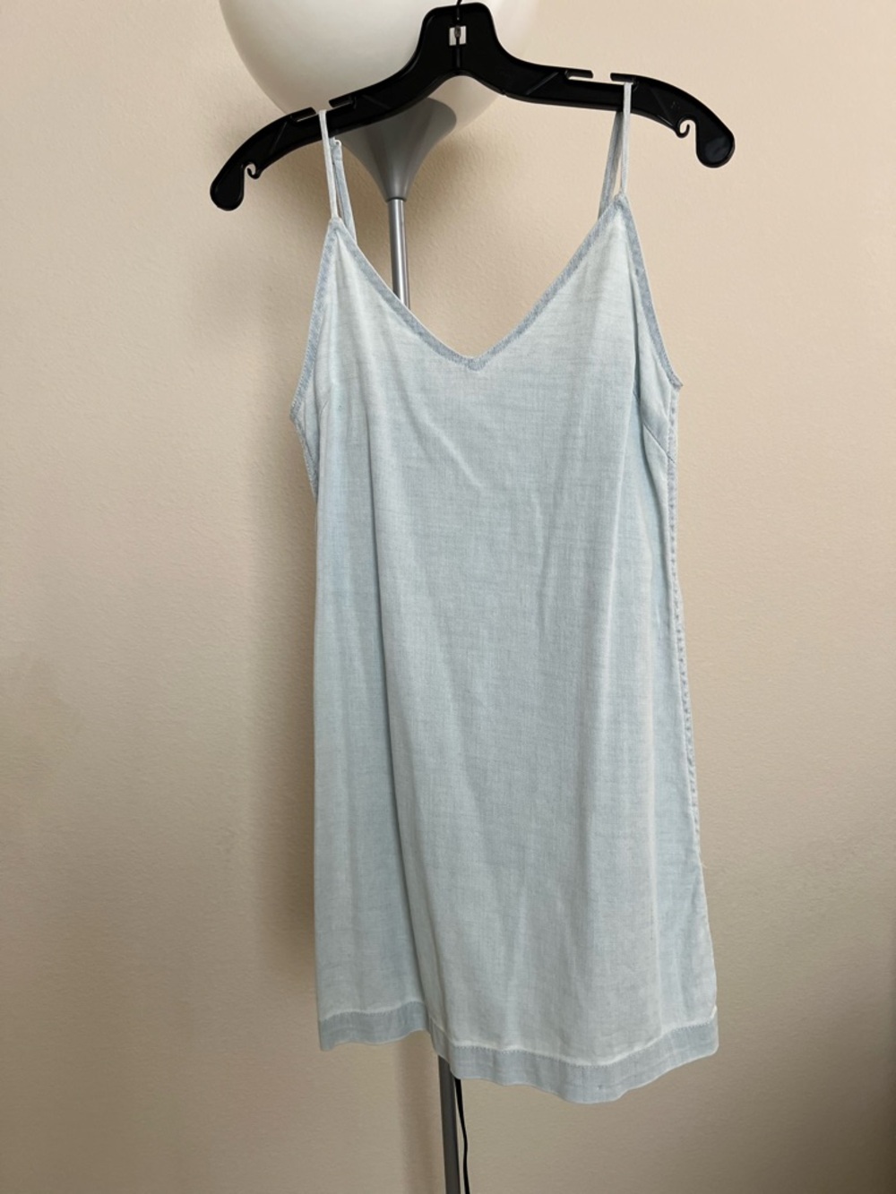 Aritzia Wilfred denim Jean Light Blue Dress with Spaghetti adjustable Straps